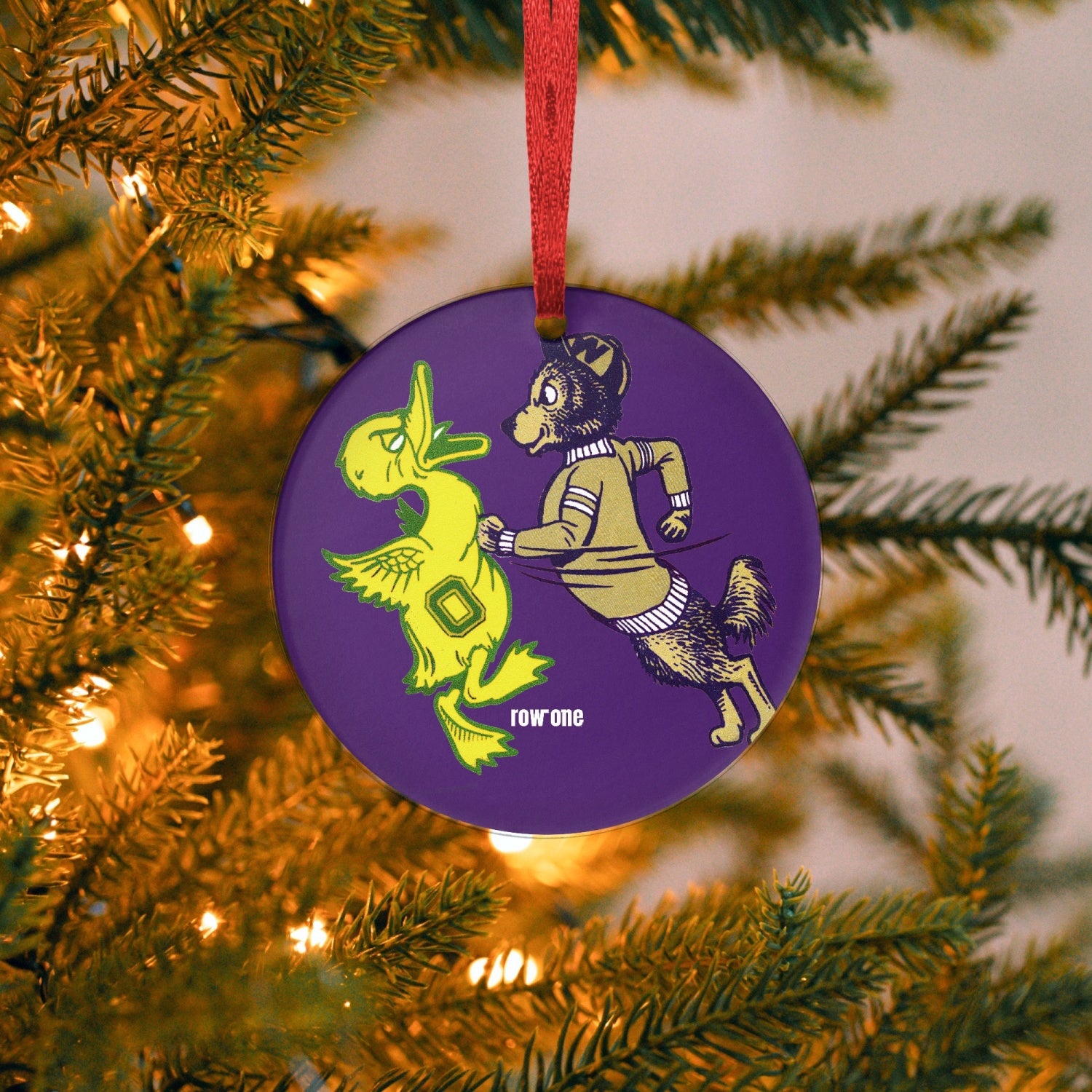 Husky Punch Holiday Ornament