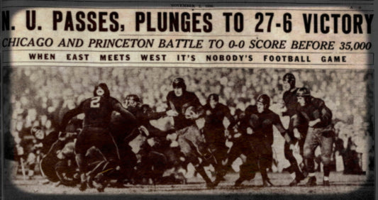 Luxury Drink Coasters | 1930 Chicago vs. Princeton Football Ticket Drink Coasters