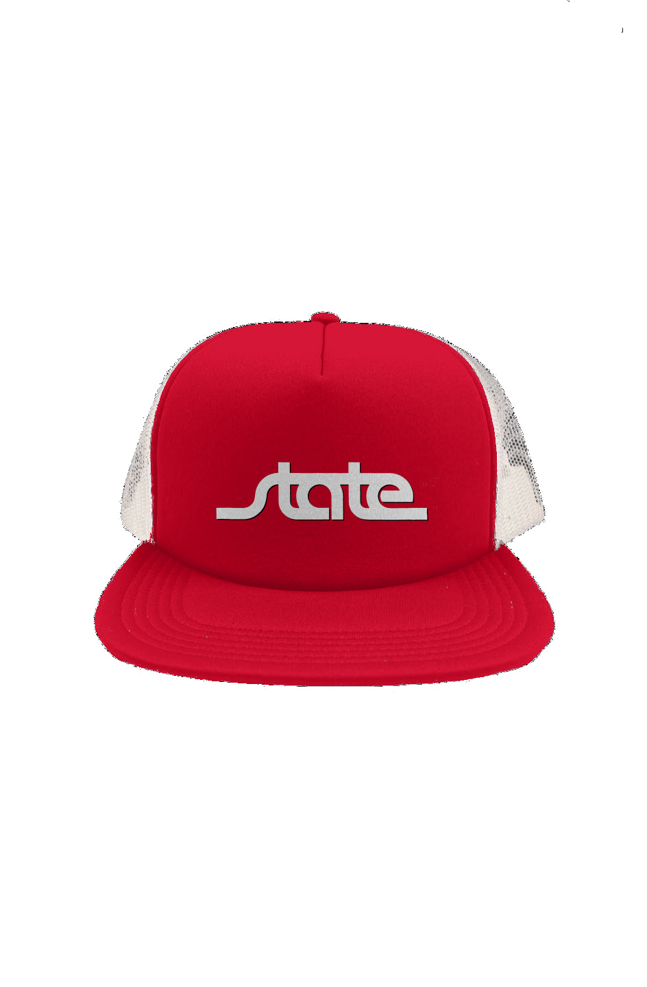 White Mesh Foam Front Trucker Cap