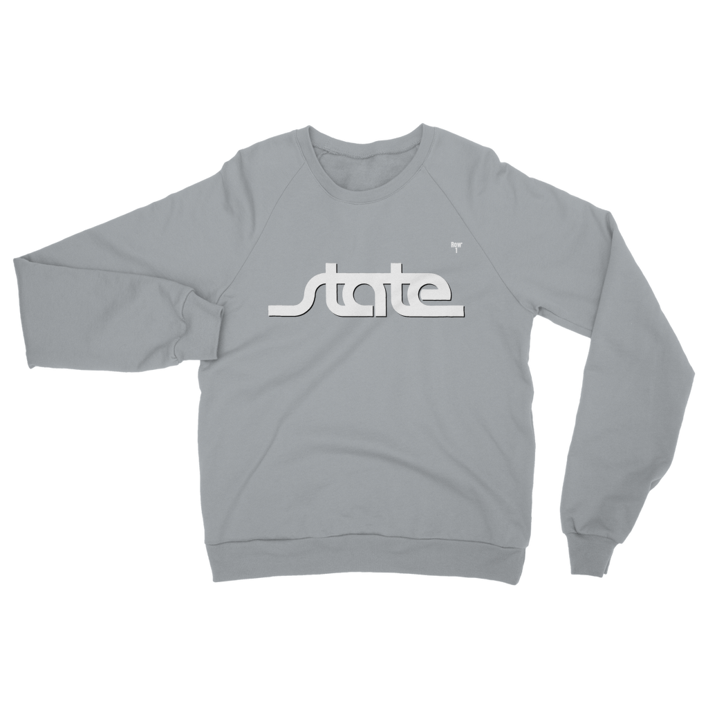 Throwback State Script Classic Adult Sweatshirt
