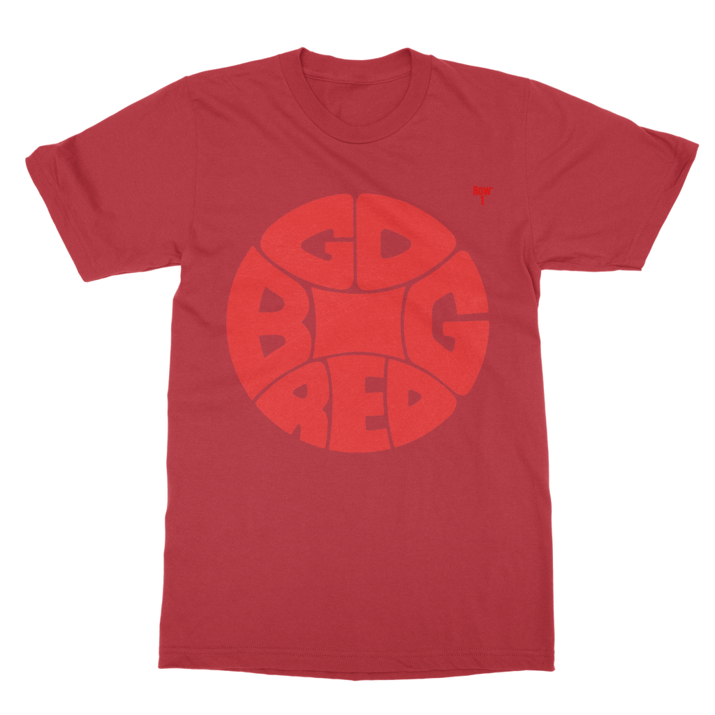 Retro Big Red Basketball Classic Adult T-Shirt