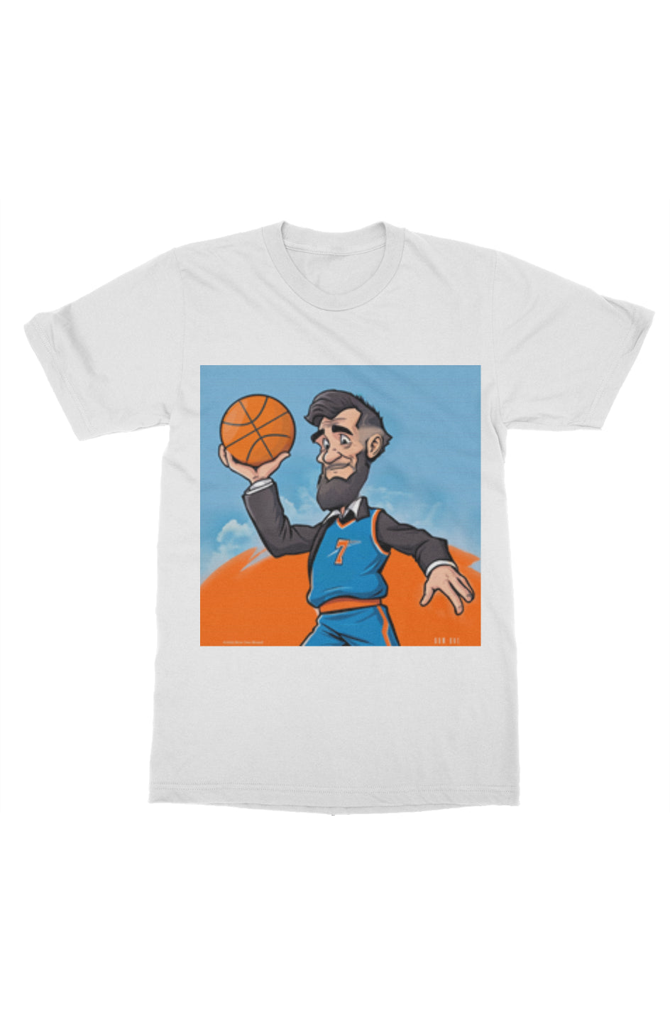 Abe Lincoln OKC Soaring Tee | Fun Basketball Parody Shirt