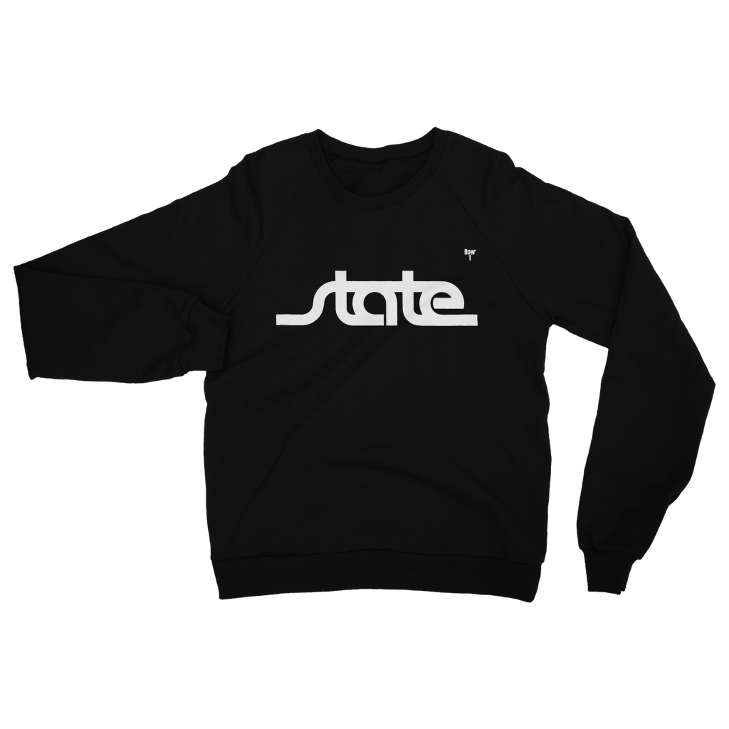 Throwback State Script Classic Adult Sweatshirt