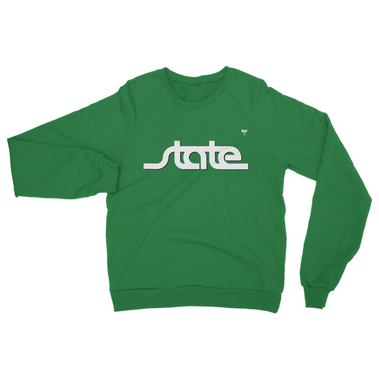 Throwback State Script Classic Adult Sweatshirt