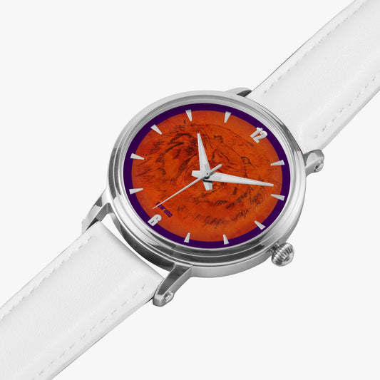 Vintage College Gifts: 1945 tiger art watch with leather band from Row One Brand
