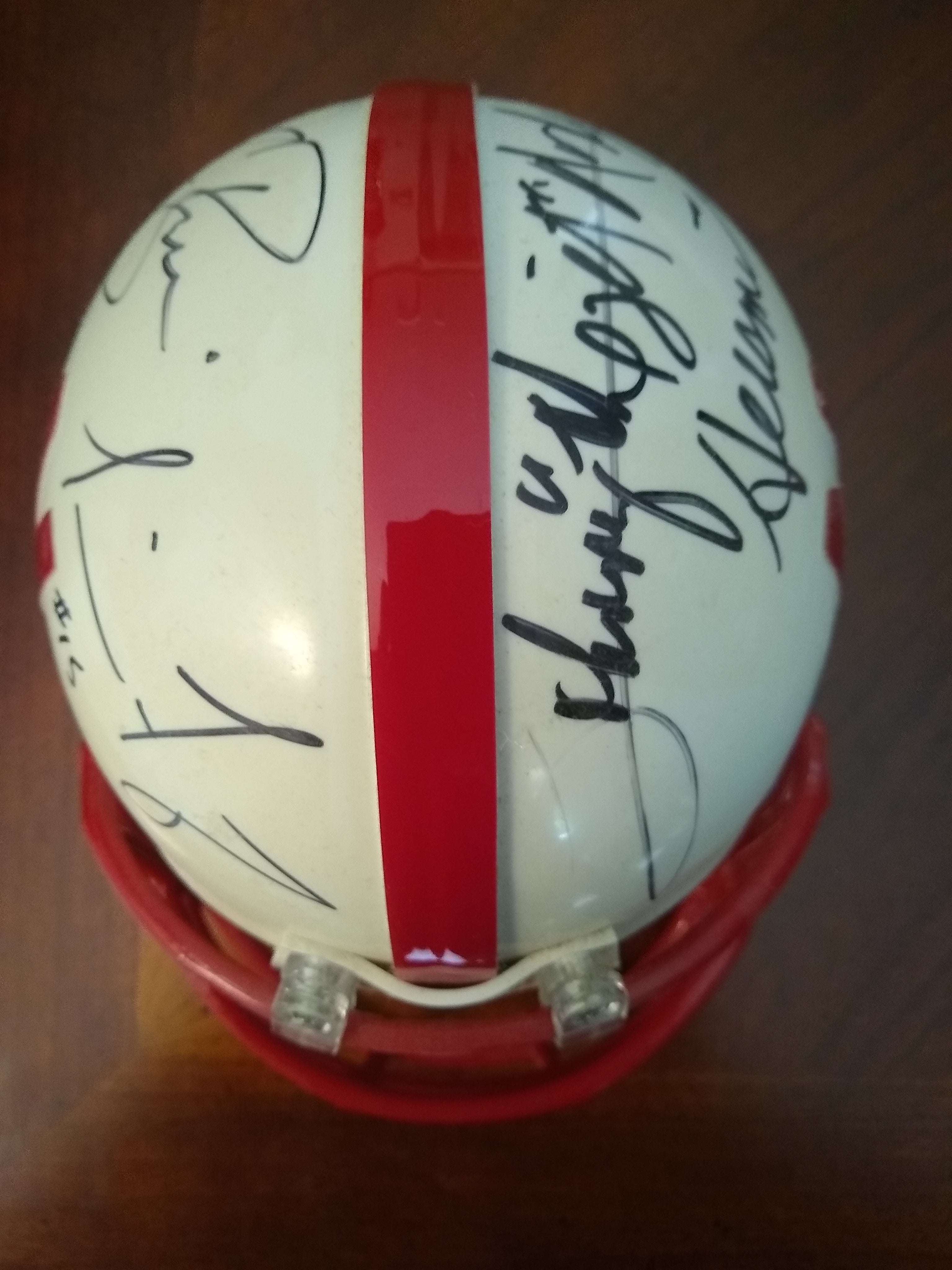 Nebraska Cornhuskers Heisman Winners Autographed Mini Helmet
