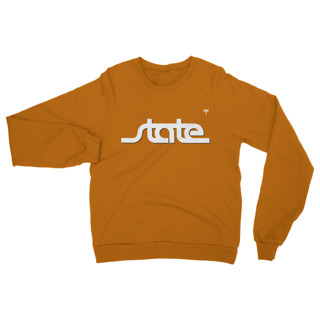 Throwback State Script Classic Adult Sweatshirt