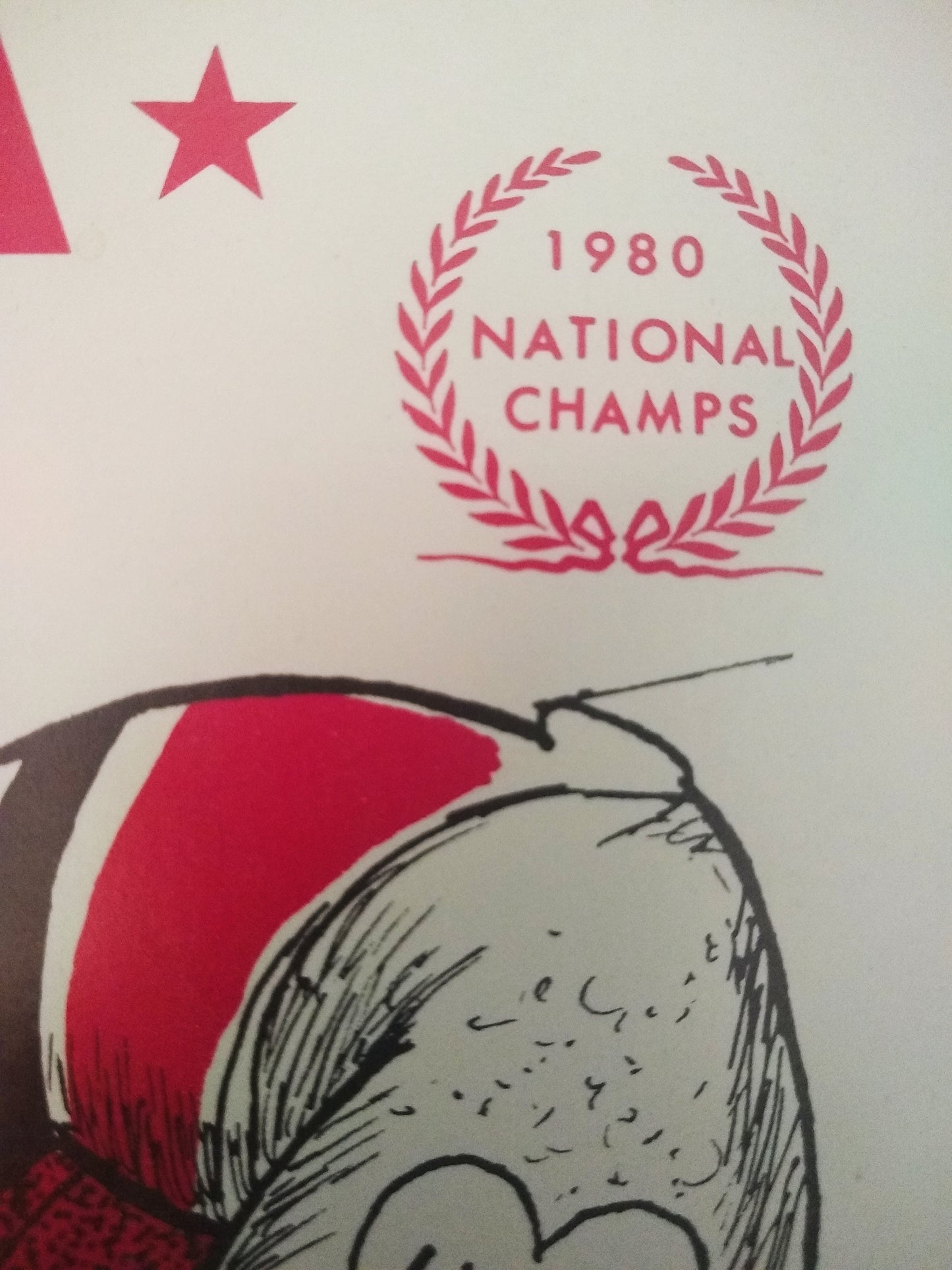 1981 Jack Davis Georgia Bulldogs Football Art Print