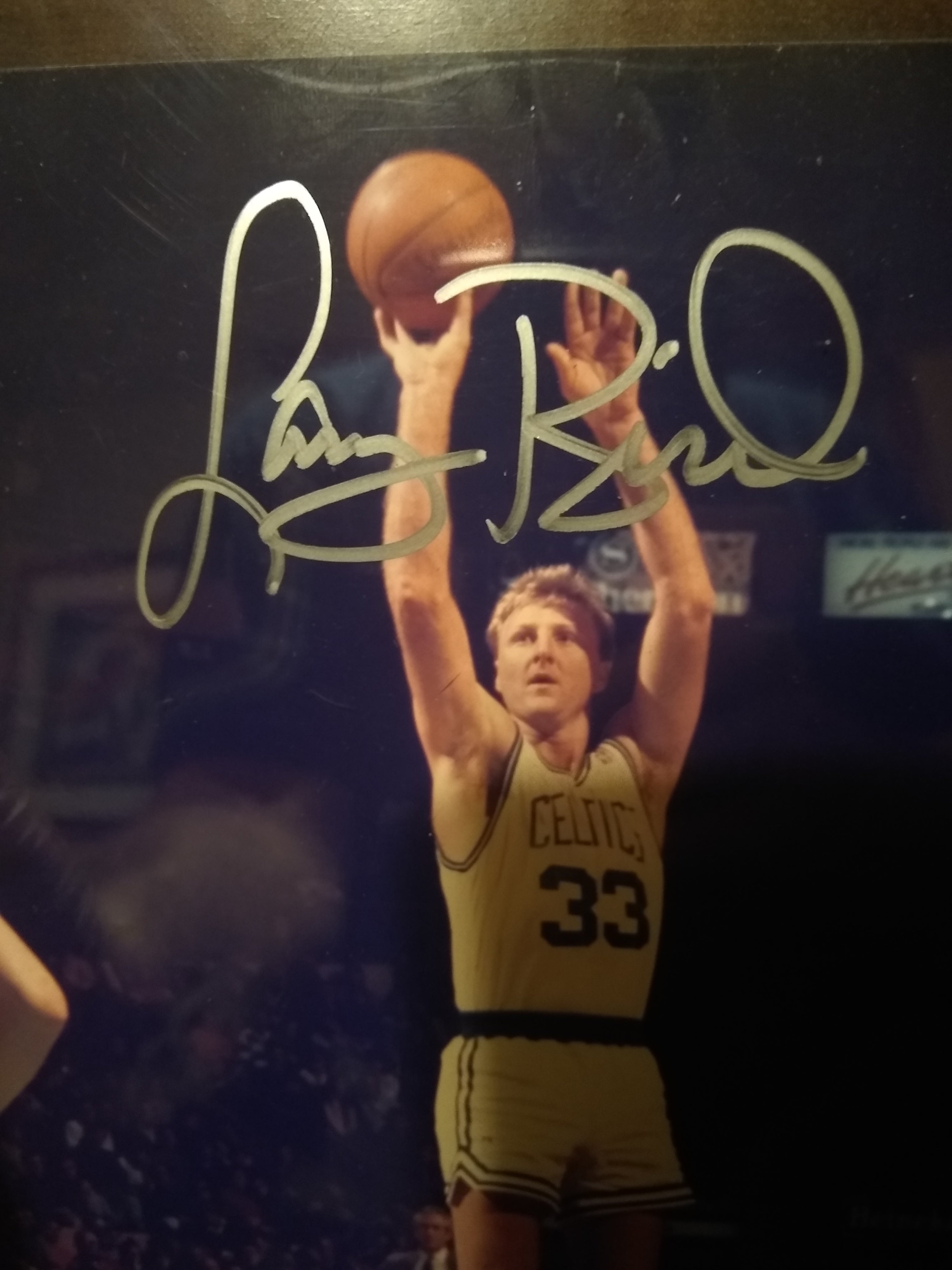 Early 1990s Larry Bird Autographed Photo Plaque | Row One Brand