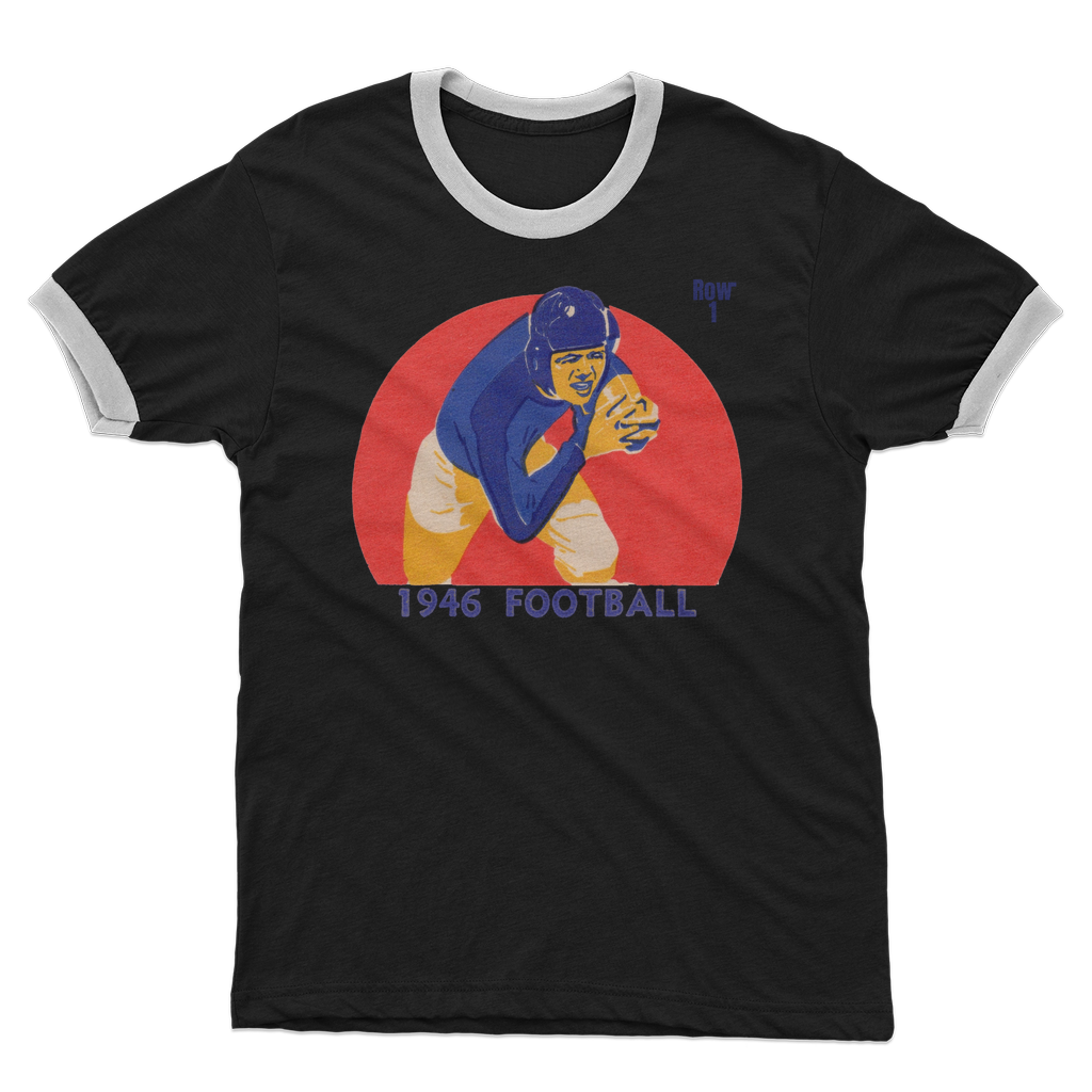 1946 Football Row 1 Adult Ringer T-Shirt