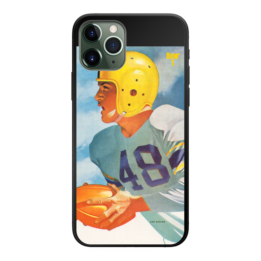 1948 Football Row 1 Back Printed Black Soft Phone Case