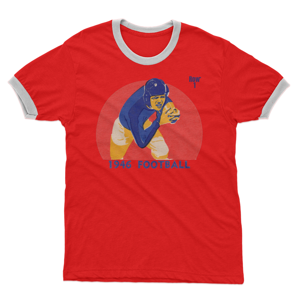 1946 Football Row 1 Adult Ringer T-Shirt