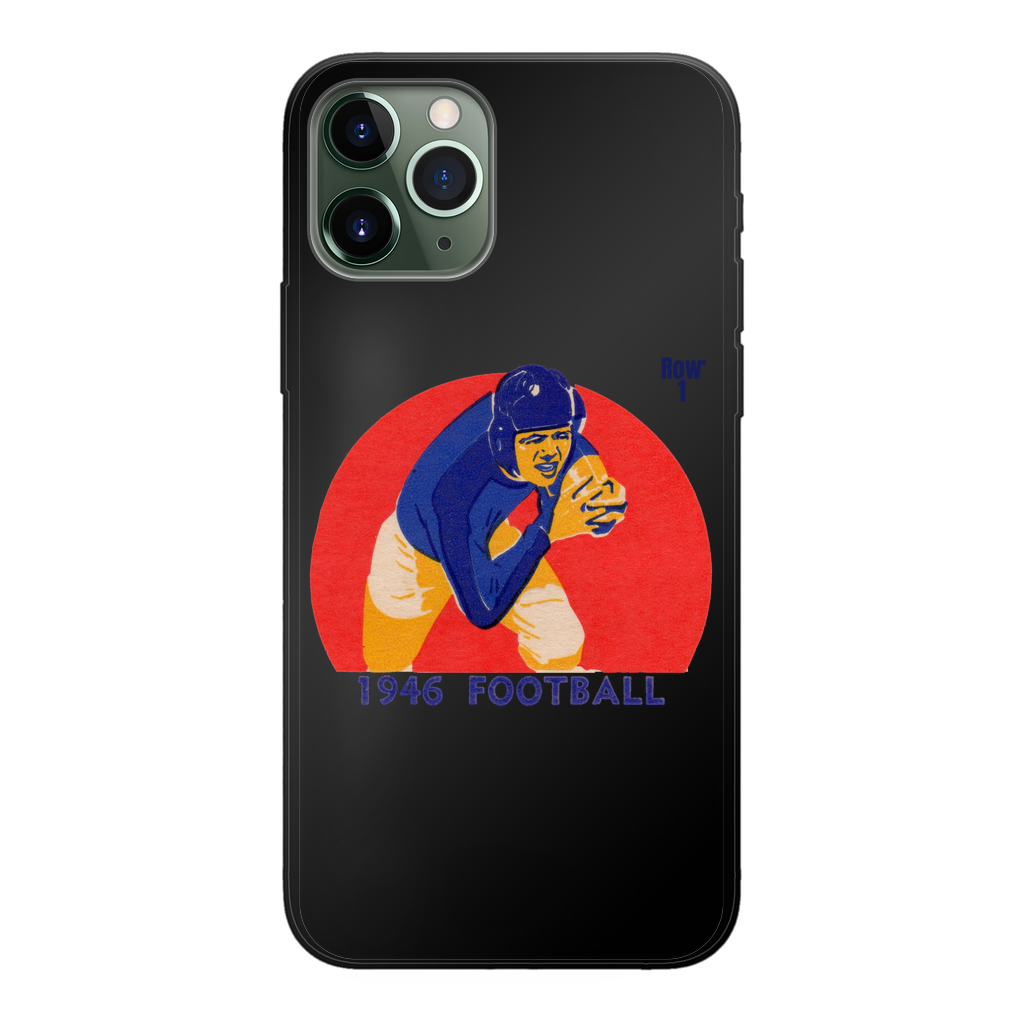 1946 Football Row 1 Back Printed Black Soft Phone Case