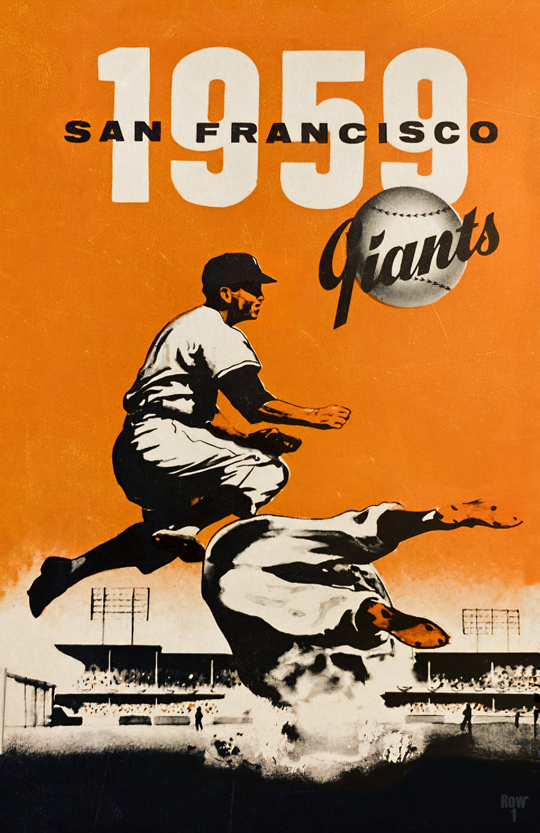 Vintage San Francisco Giants Baseball Art - Row One Brand