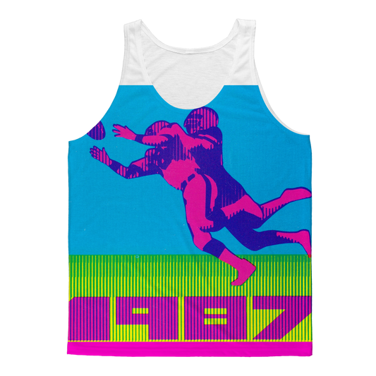 1987 Football Row 1 Classic Sublimation Adult Tank Top