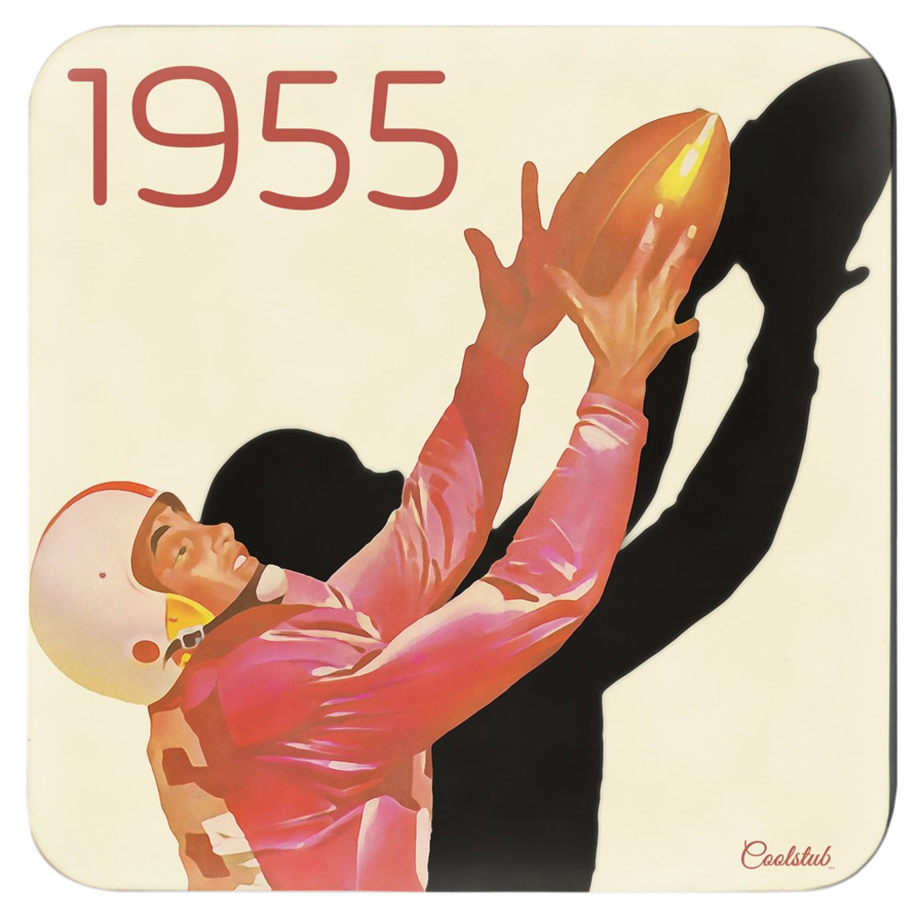 1955 Vintage Football Coasters