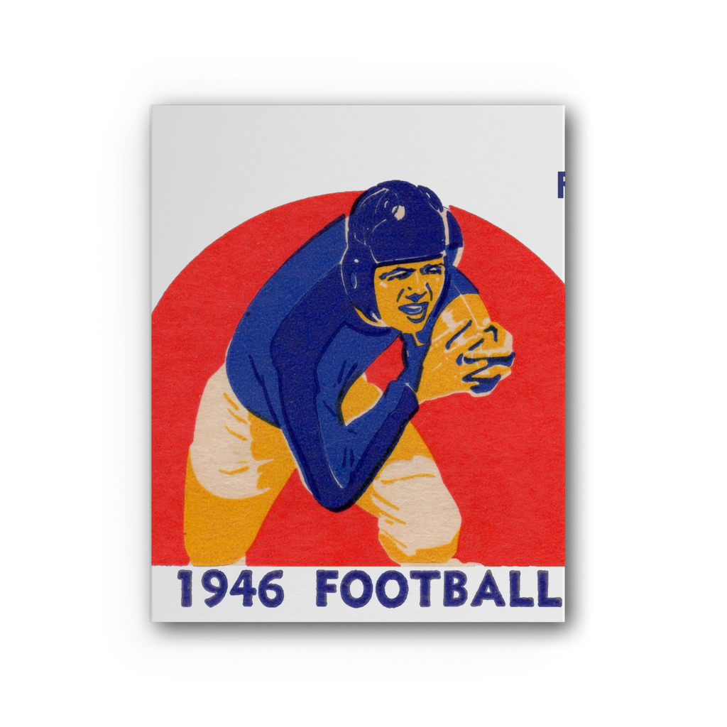 1946 Football Row 1 Premium Stretched Canvas