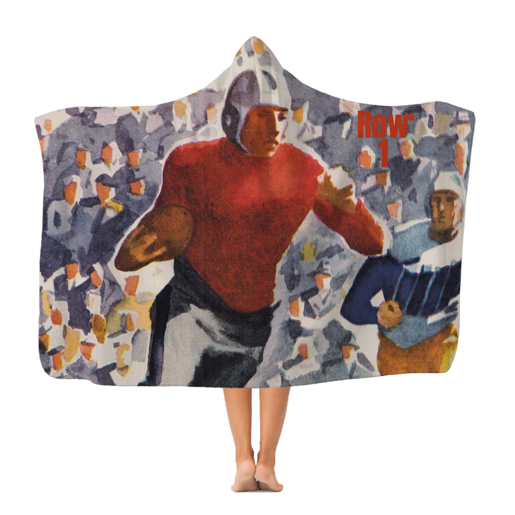 1937 Football Row 1 Classic Adult Hooded Blanket