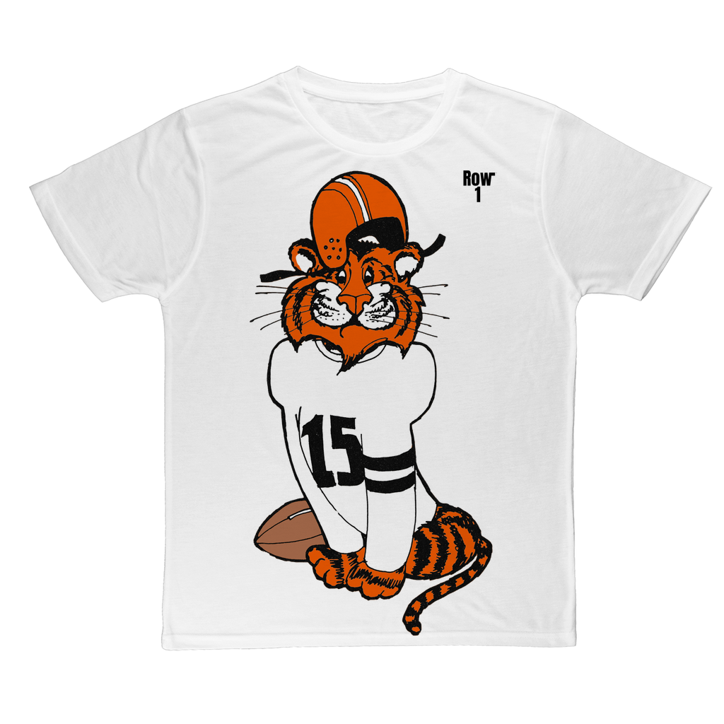 Vintage Tiger Football Tee by Row One Brand