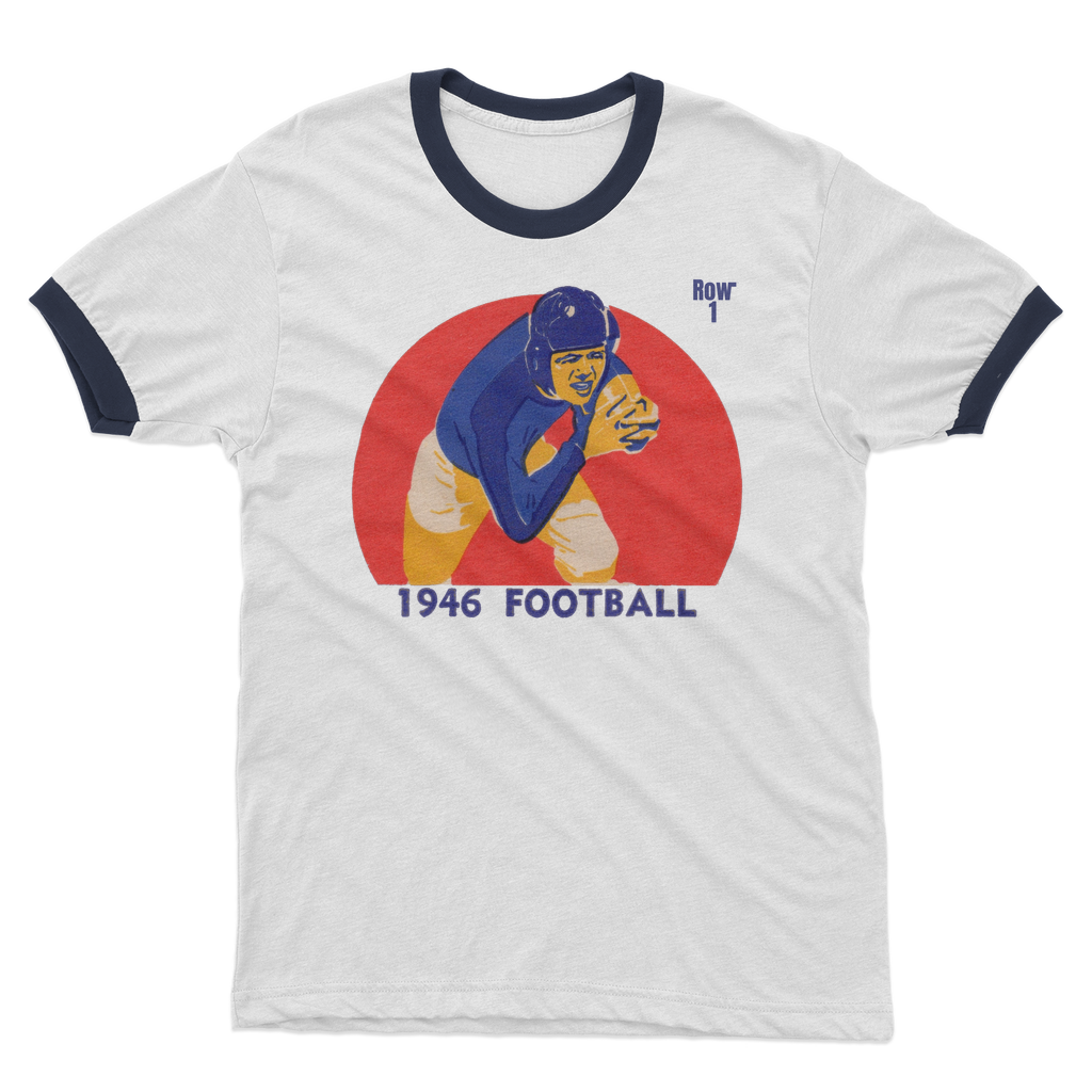 1946 Football Row 1 Adult Ringer T-Shirt