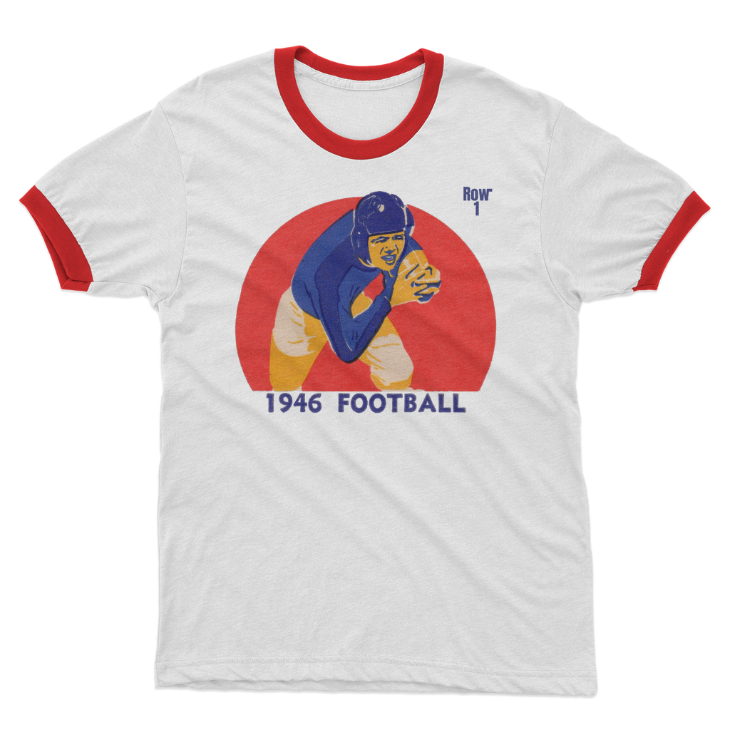 1946 Football Row 1 Adult Ringer T-Shirt