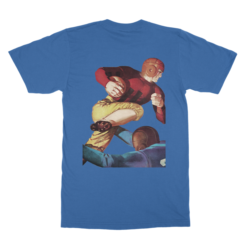 1938 Football Row 1 Faded Classic Adult T-Shirt Back Print