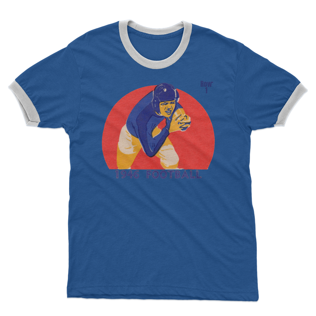 1946 Football Row 1 Adult Ringer T-Shirt