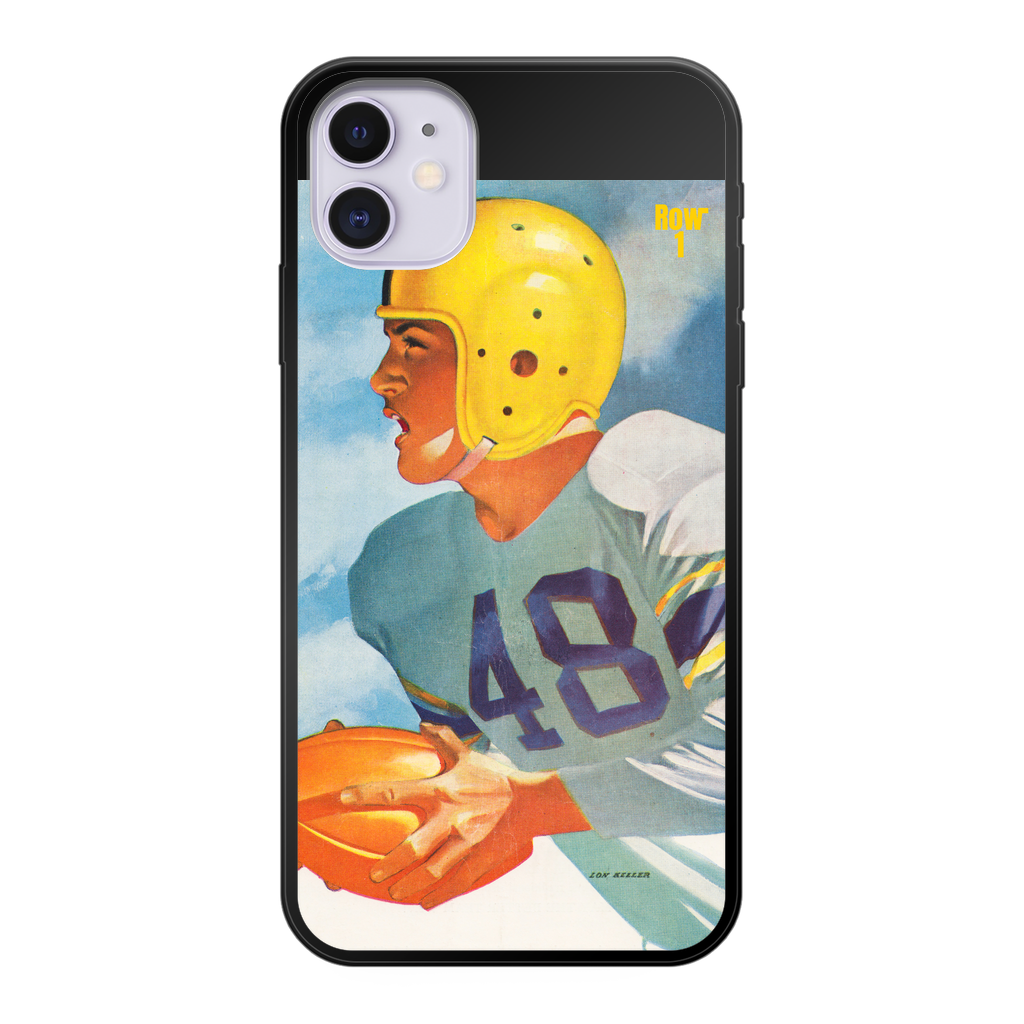1948 Football Row 1 Back Printed Black Soft Phone Case