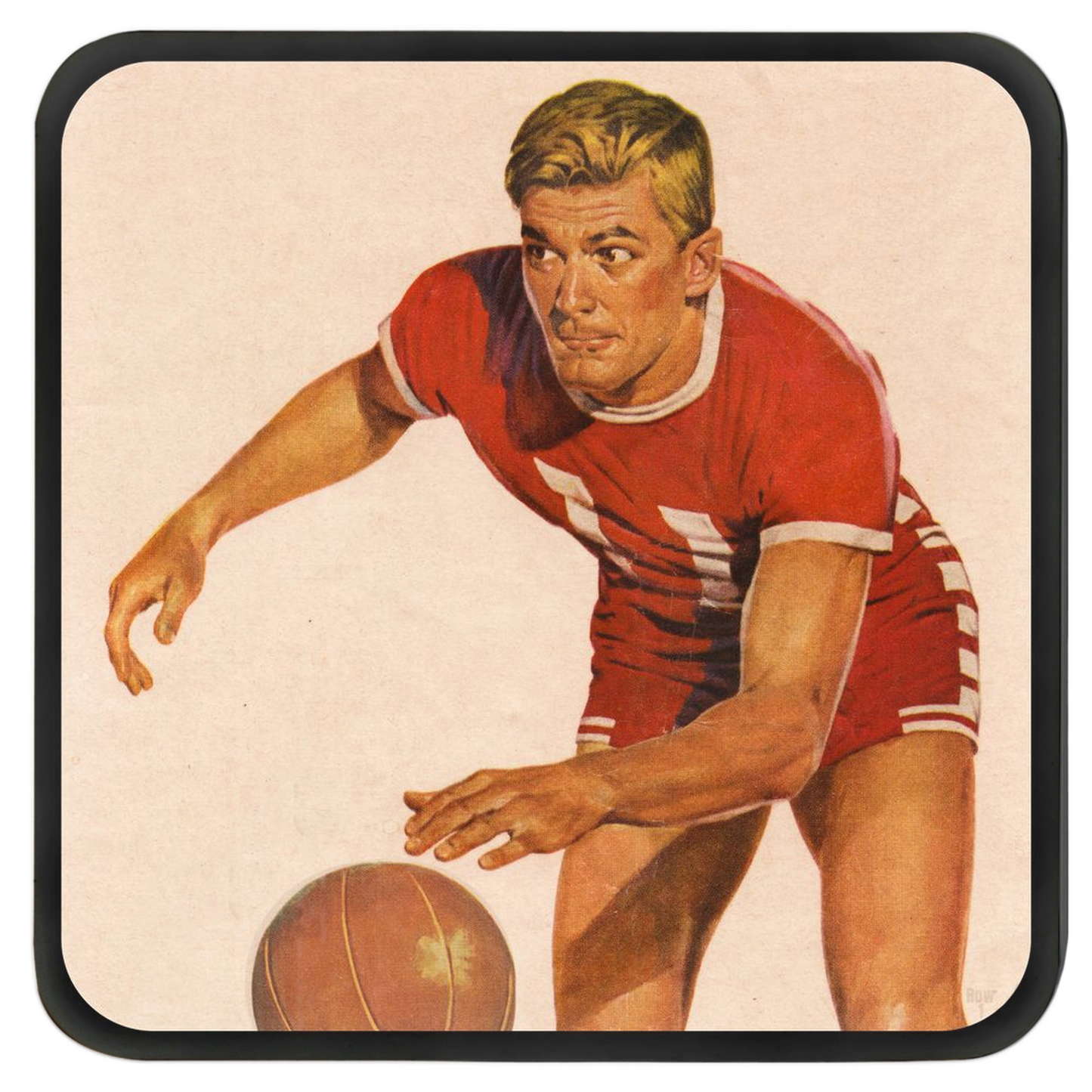 Black Friday basketball gift ideas row one brand vintage drink coasters