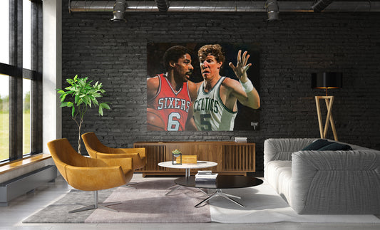 Bill Walton Plays Defense on Dr. J