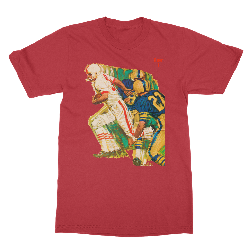 1966 Football Row 1 Classic Adult T-Shirt