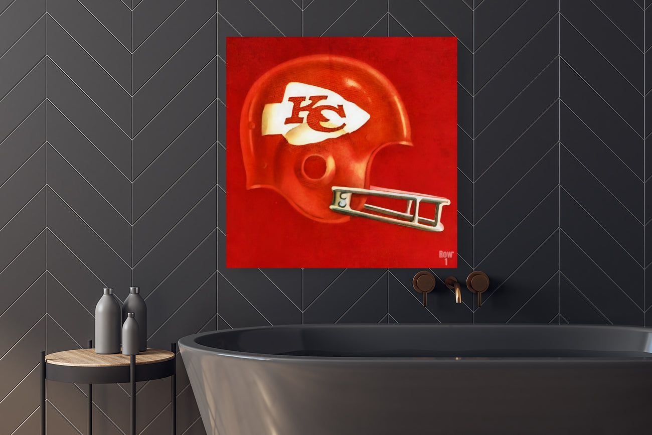 1980 Kansas City Chiefs Throwback Helmet Art