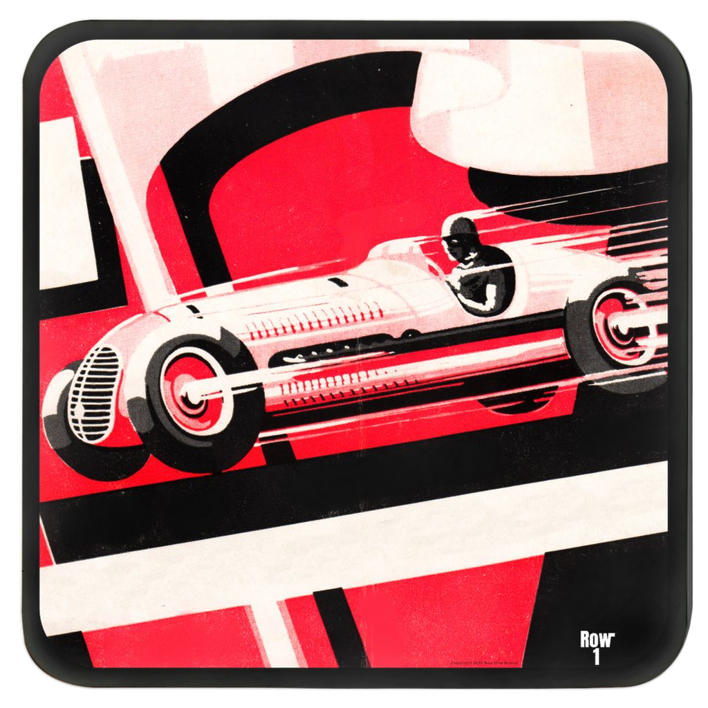 1946 Auto Racing Art Coasters