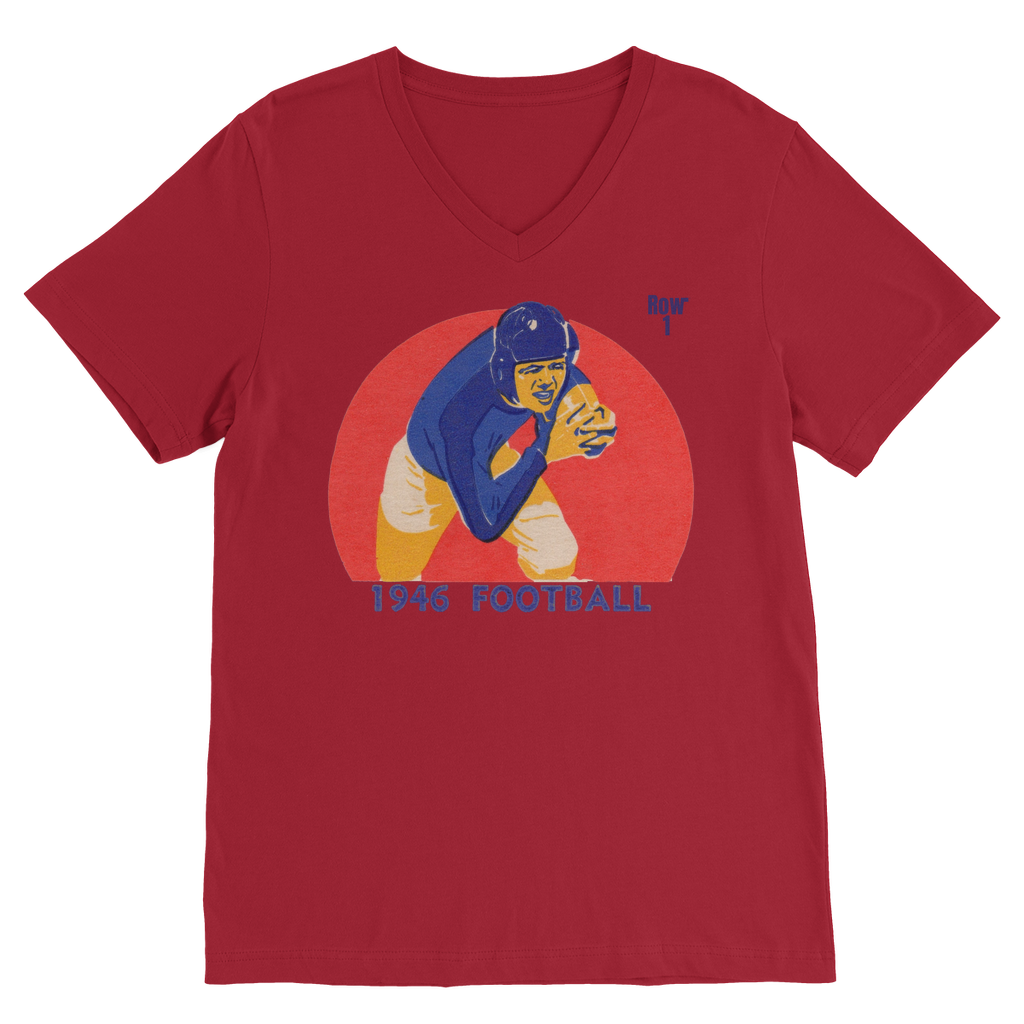 1946 Football Row 1 Premium V-Neck T-Shirt