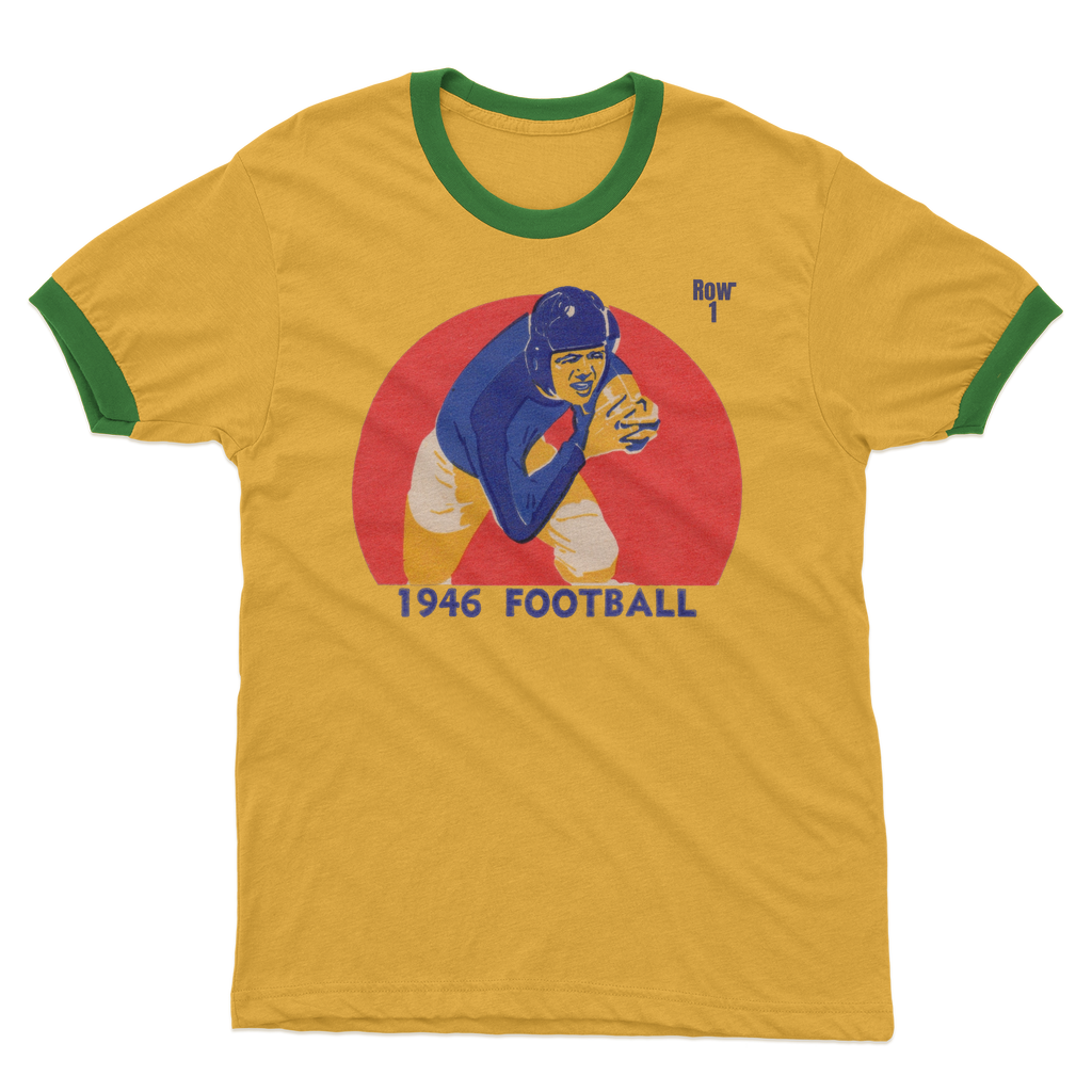 1946 Football Row 1 Adult Ringer T-Shirt