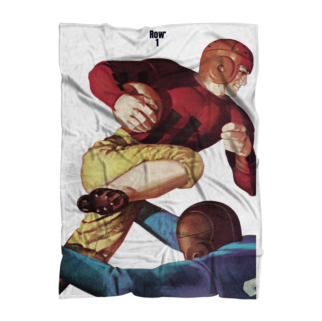 1938 Football Row 1 Faded Premium Sublimation Adult Blanket