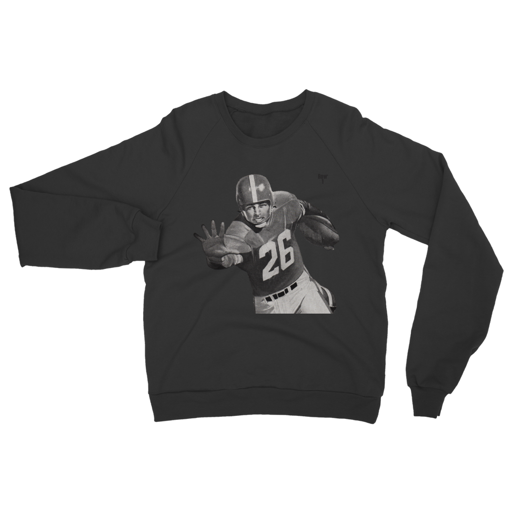 charcoal grey football sweatshirt