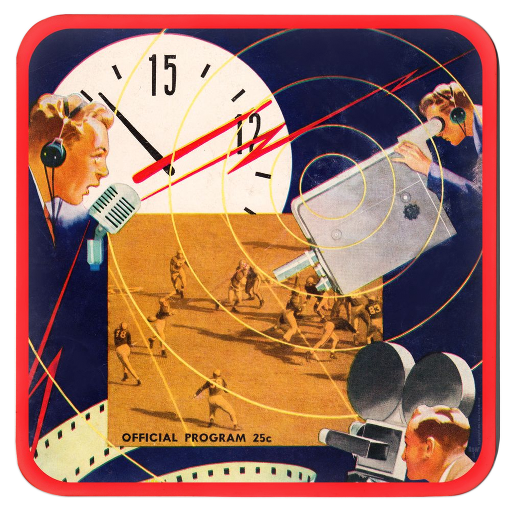 1949 Football Media Drink Coasters