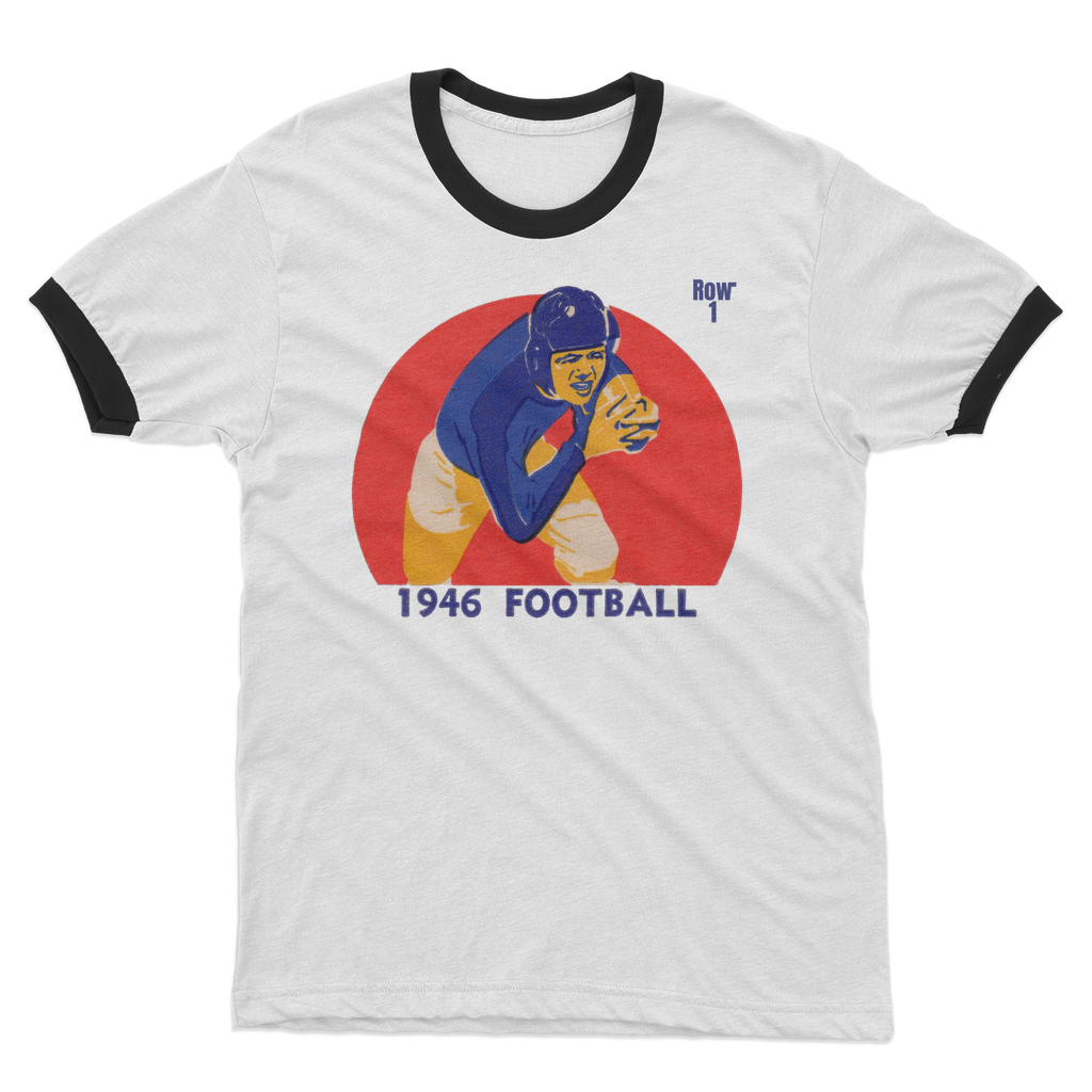 1946 Football Row 1 Adult Ringer T-Shirt