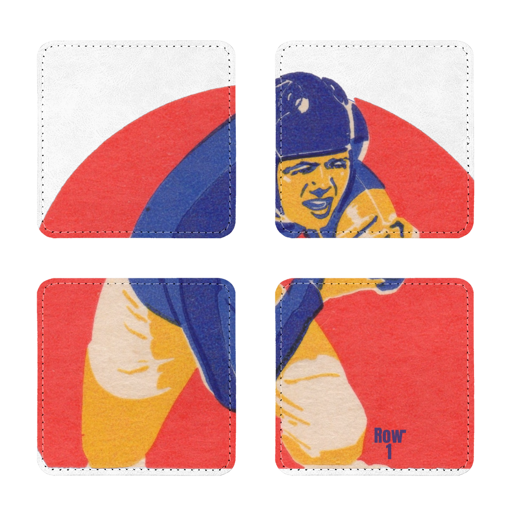 1946 Football Row 1 Sublimation Coasters Pack of Four