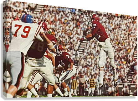 Alabama football art Giclée Stretched Canvas Print