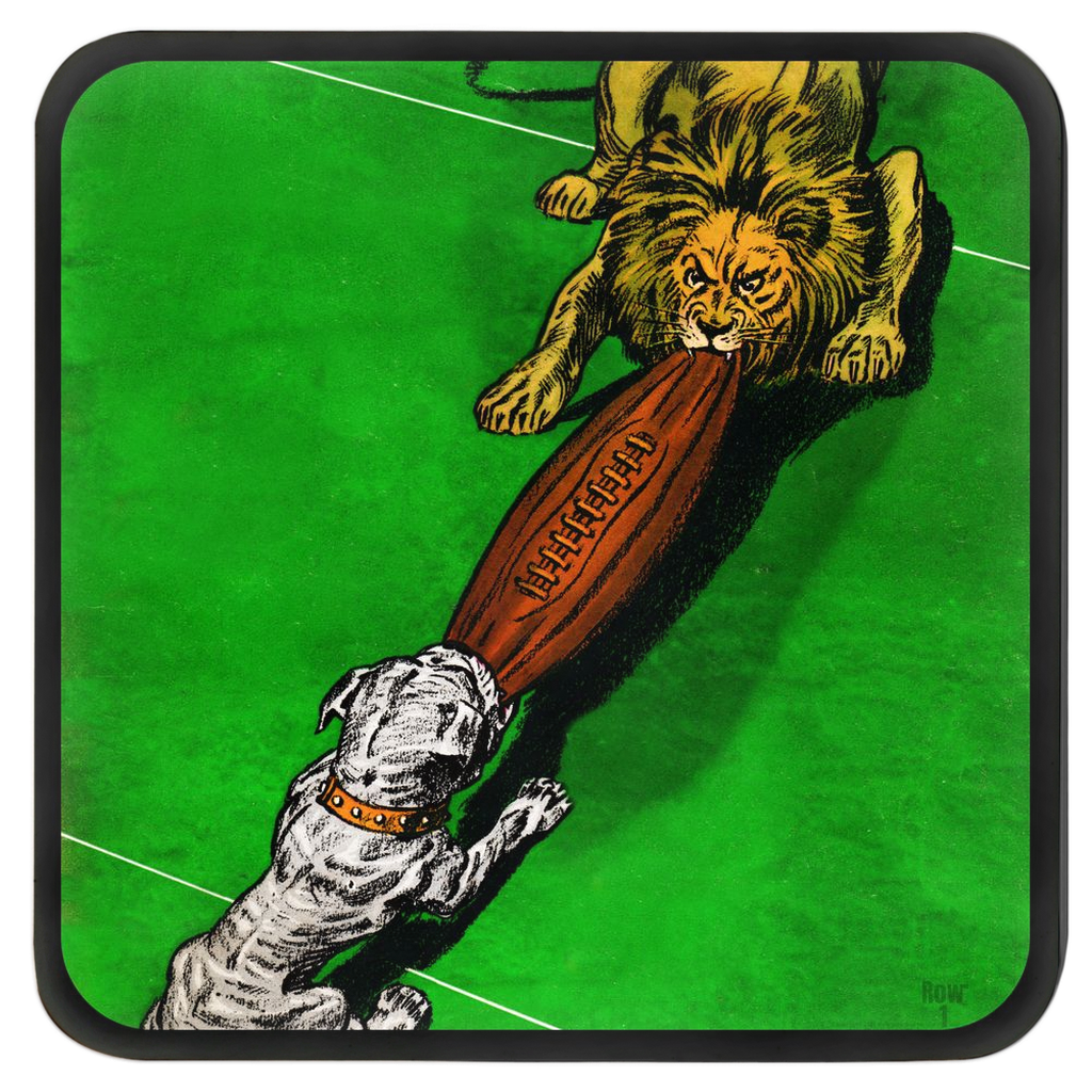 Bulldog vs. Lion Tussle Coasters