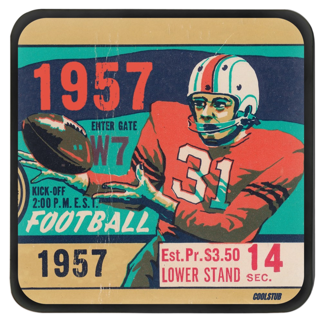 '57 Football Catch Coasters