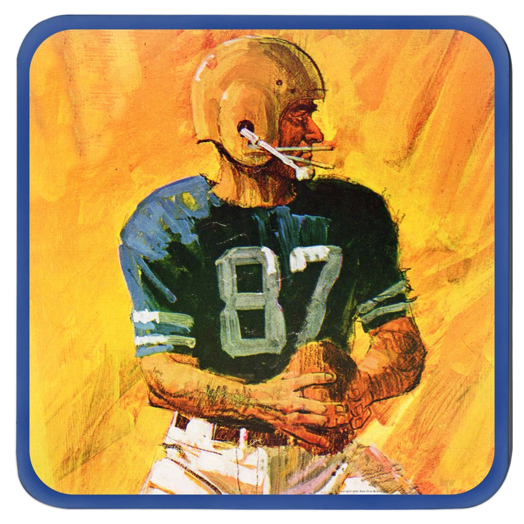 1964 vintage football drink coasters