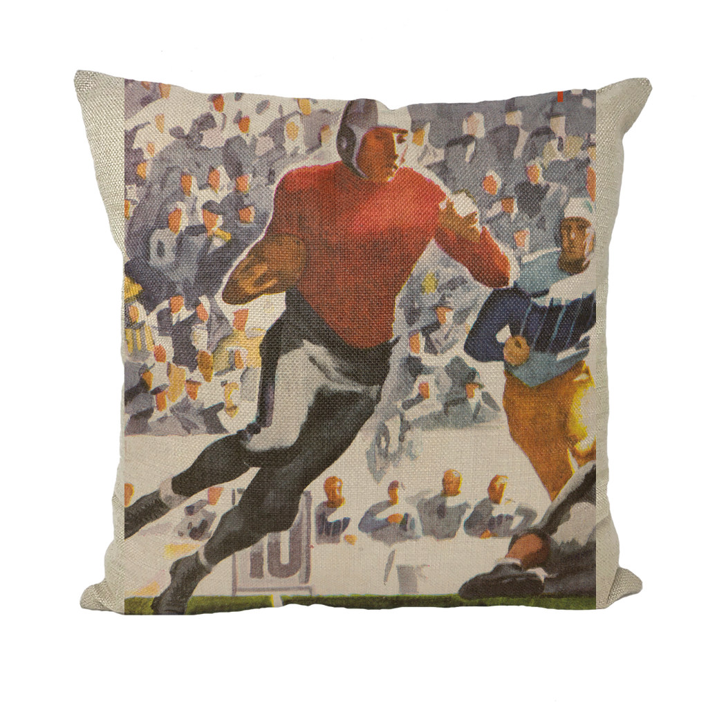 1937 Football Row 1 Throw Pillow with Insert