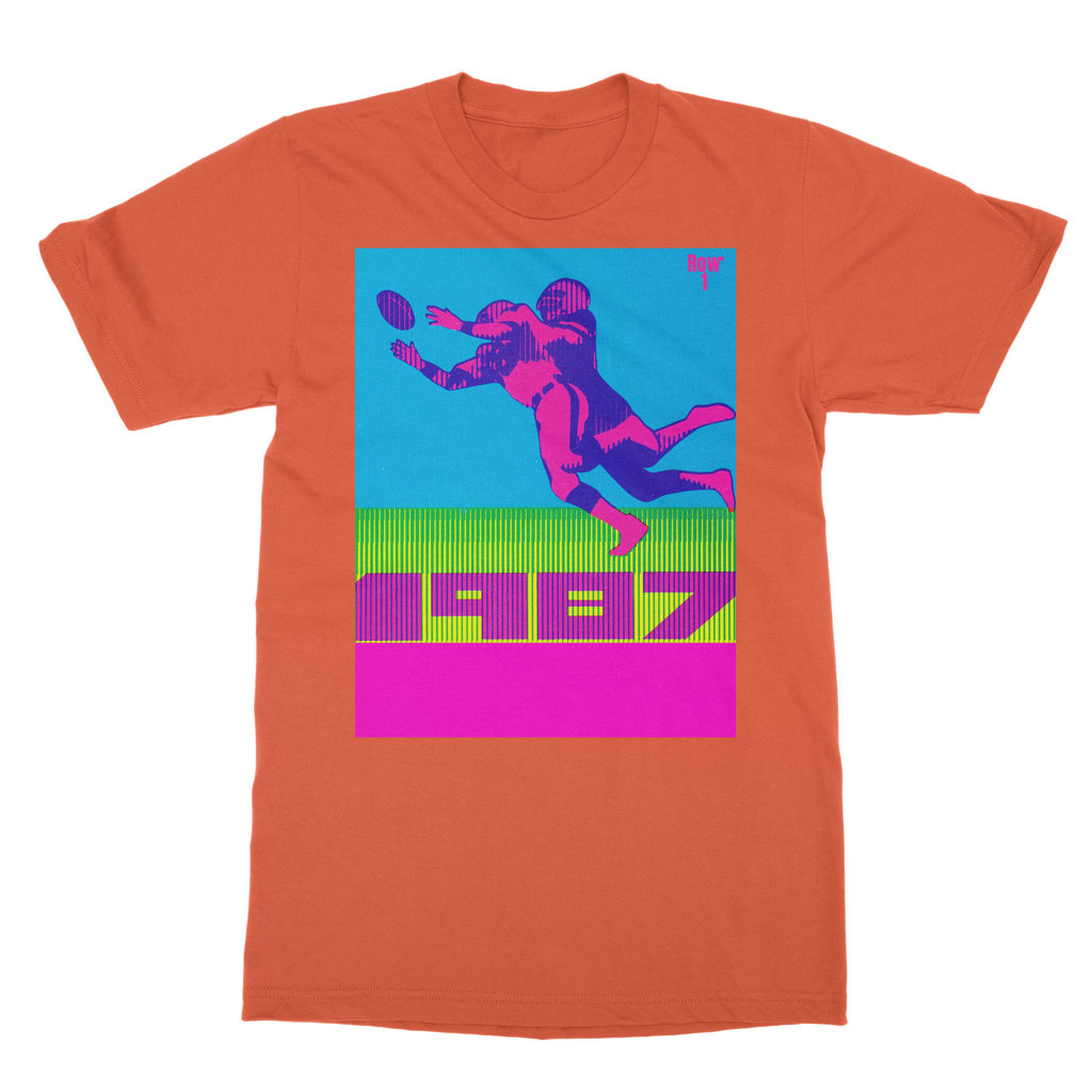 1987 Football Row 1 Classic Heavy Cotton Adult T-Shirt