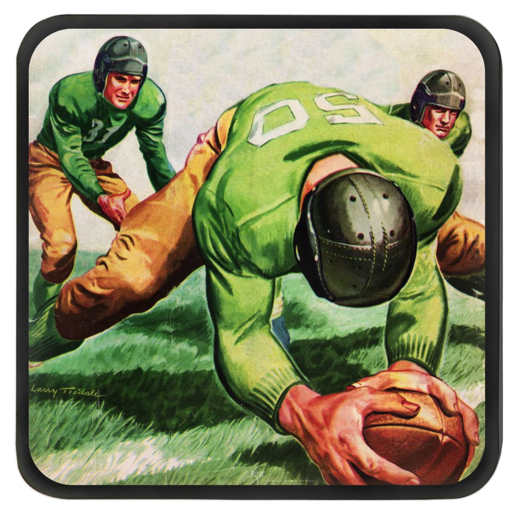 1946 Vintage Gridiron Drink Coasters