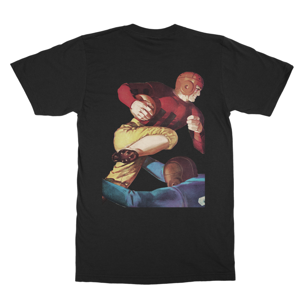 1938 Football Row 1 Faded Classic Adult T-Shirt Back Print
