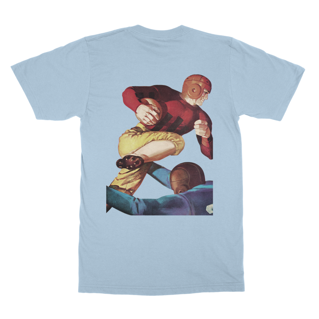 1938 Football Row 1 Faded Classic Adult T-Shirt Back Print