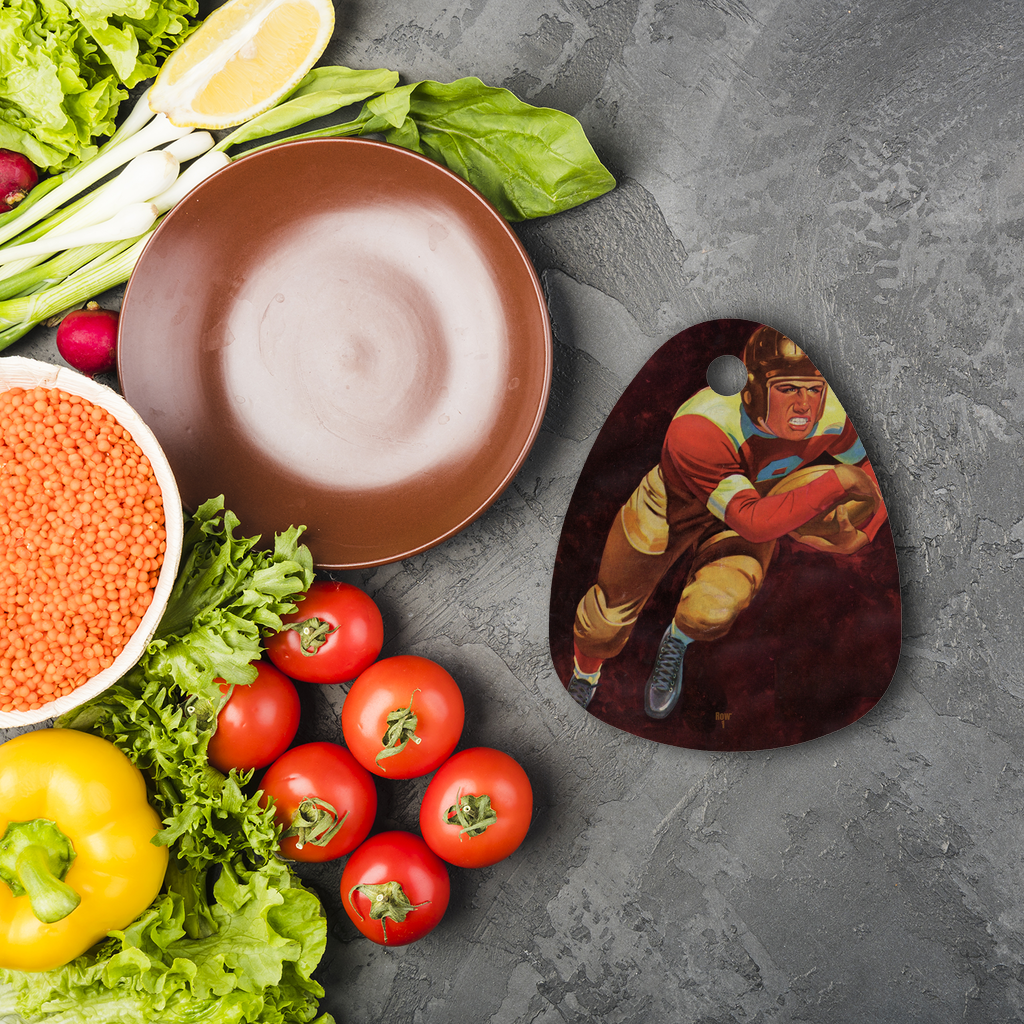 1938 Football Row 1 Sublimation Glass Cutting Board